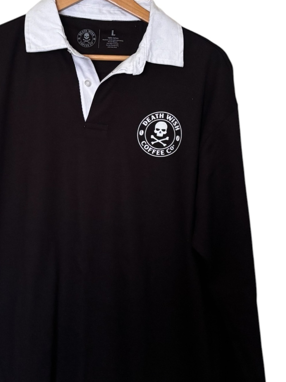 Death Wish Coffee Co. Long Sleeve Rugby Shirt